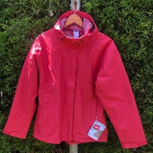 Helly Hansen Women’s Rainwear Jacket Sz L /Runs Sm